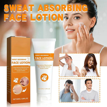 Face Antiperspirant, Face Sweat Blocker, Sweat Absorbing Face Lotion, Strong Antiperspirant, Face Anti-Sweat Against Heavy Sweating, Forehead And Scalp And Oily Face Control, For Men And Women (1)