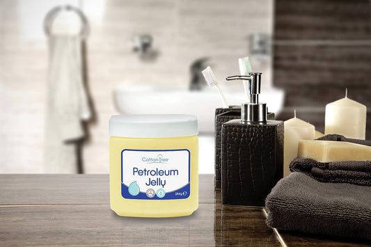 Cotton Tree Petroleum Jelly Original | Fragrance Free Dermatologically Tested, Hypoallergenic, Soothing Barrier Protection For Dry Skin &amp; Chapped Lips (284g)