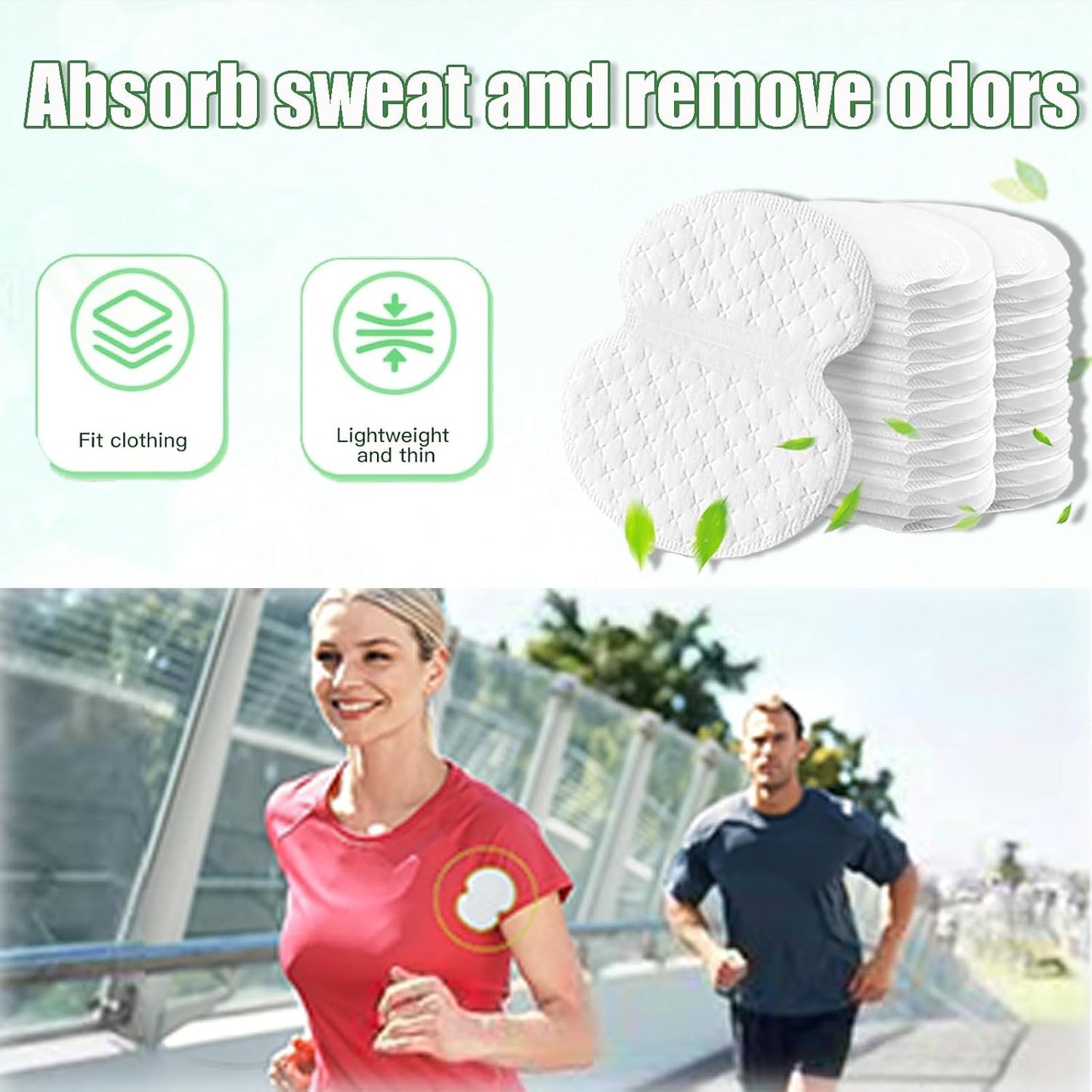 120 Pcs Sweat Patches For Underarms Women And Men Sweat Pads For Women/Armpit Sweat Pads Disposable, Keep Armpits Dry and Clothes Clean