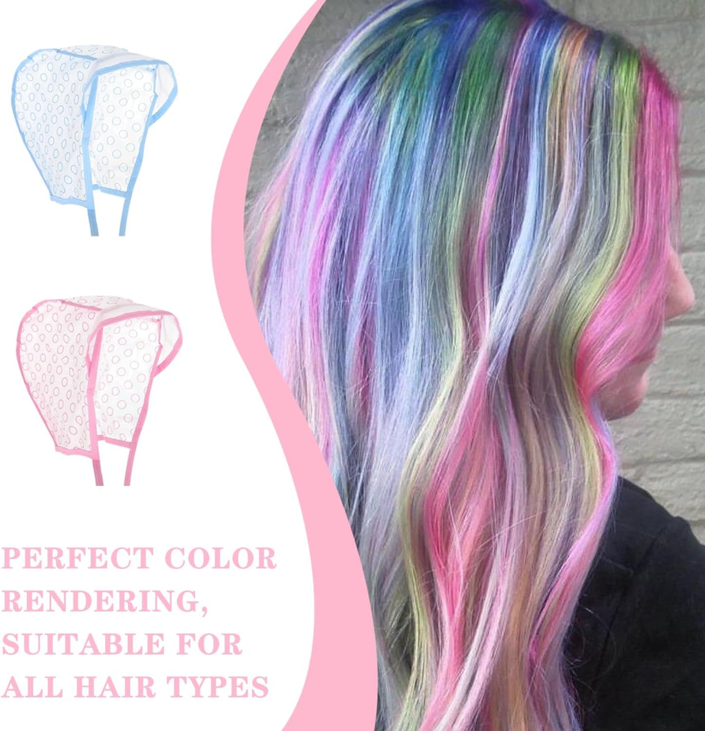 Highlighting Cap Highlight Cap Hair Highlighting Kit Coloring Hair Highlight Cap and Hook Kit Bleach Cap with Hair Coloring Brush for Dyeing Salon Home Use