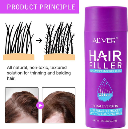 Hair Fibres,Hair Building Fibres &amp; Hair Fibres for Thinning Hair Instantly Undetectable &amp; Natural,Completely Conceals Hair Loss Hair Filler Hair Thickener &amp; Topper for Women Dark Brown
