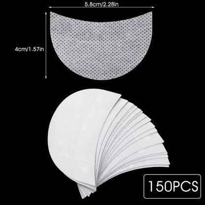 150pcs Eye Make-Up Eyeshadow Pads,Half-Moon Shape Lash Pads Eyeshadow Patches for Eyeliner, Eyelash Extensions and Lip Makeup