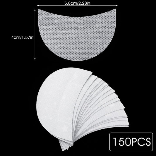 150pcs Eye Make-Up Eyeshadow Pads,Half-Moon Shape Lash Pads Eyeshadow Patches for Eyeliner, Eyelash Extensions and Lip Makeup
