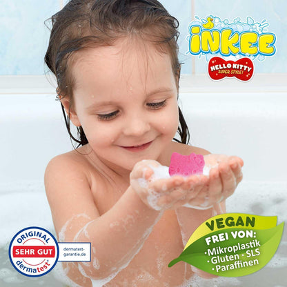 Turning Bath Time into a Hello Kitty Party