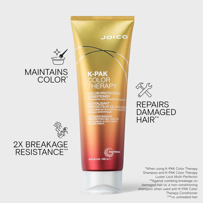 Joico K-Pak Color Therapy Conditioner for Unisex 8.5 oz Conditioner 250 ml (Pack of 1), Gold,74469516471