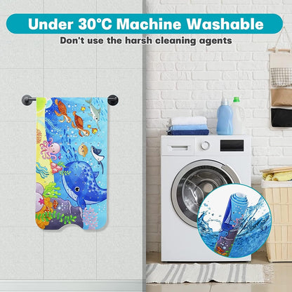 Bingobang Bathtub Mats Non Slip Extra Long Bath Shower Tub Mat 100 x 40cm with Suction Cup, Anti-Mould Drain Holes, Machine Washable, for Bathroom Floor