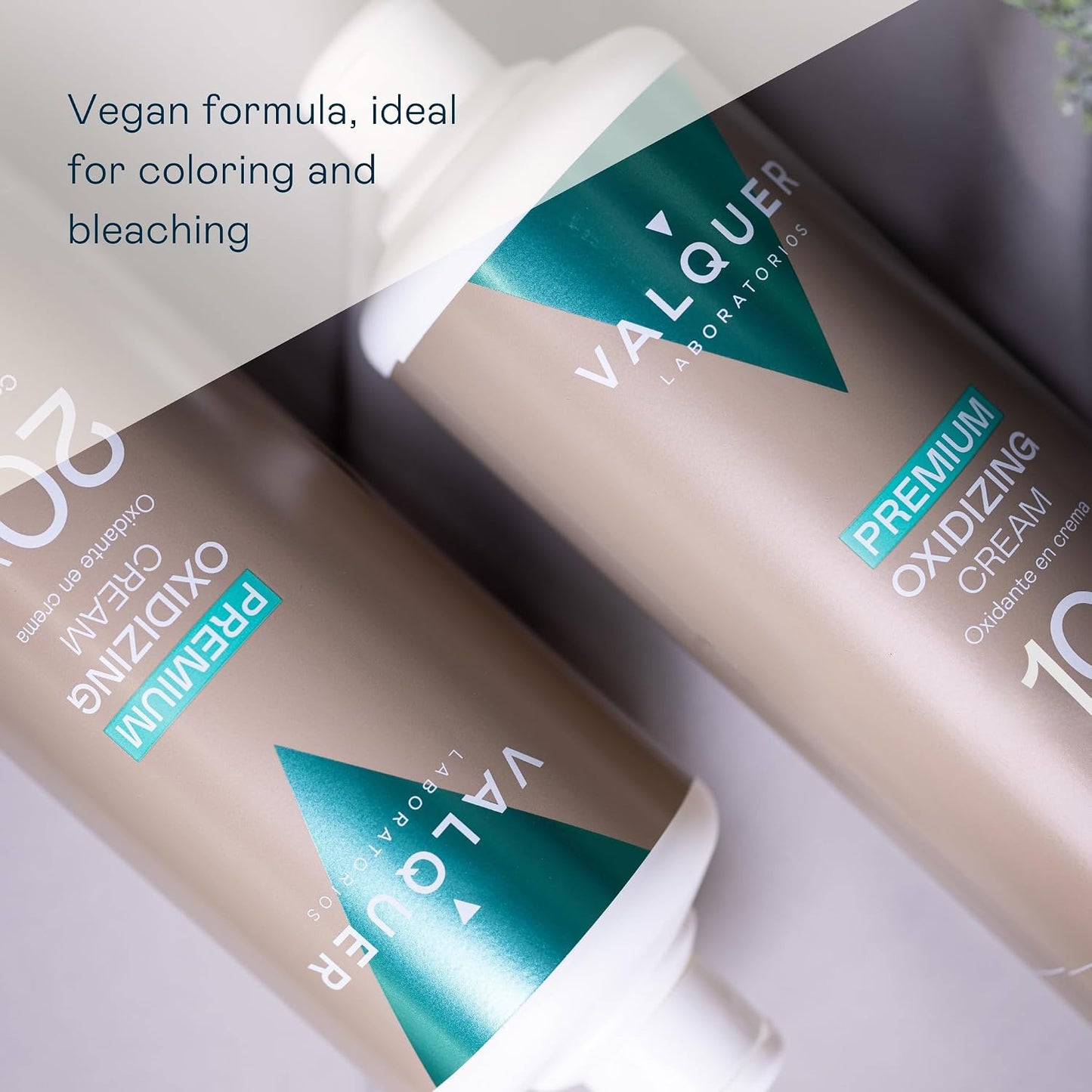 VALQUER Premium Cream Peroxide 10 Vol. | 1 L | Professional Cream Developer for Hair Colour &amp; Bleaching with Argan Oil | 3% Formula | Vegan
