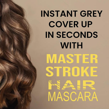 Beauty Forever Master Stroke Hair Mascara, Instant Grey Cover up, 13ml (03 Dark Brown, Pack of 1)