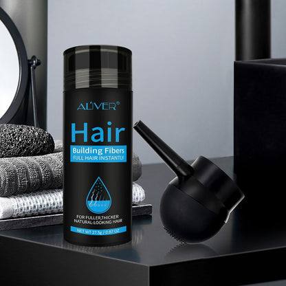 Hair Fibers for Men, Nature Keratin Hair Fibres, Hair Loss Concealer, Professional Fiber Hair Powder for Men and Women (Dark Brown)