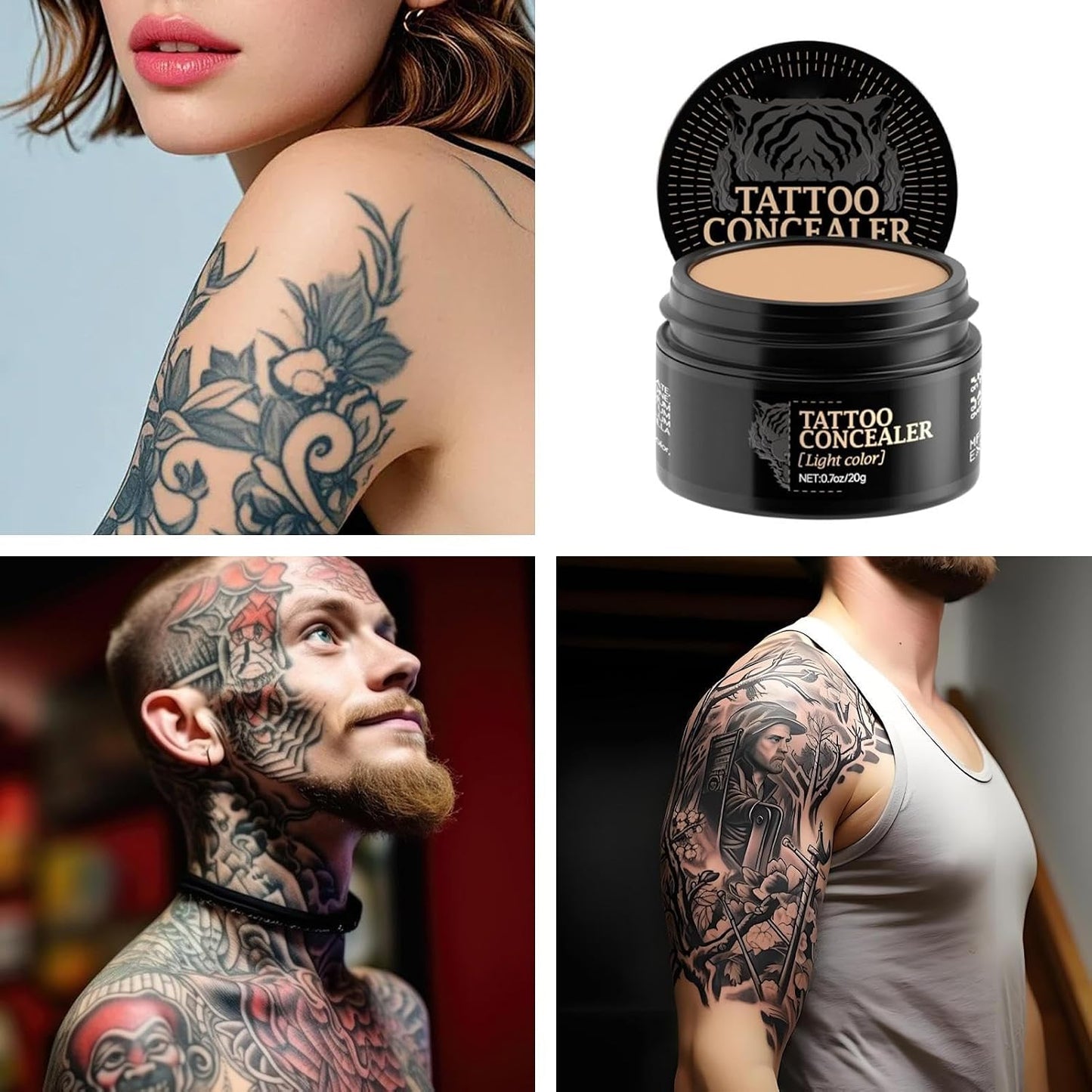 Camouflage Body Makeup - Concealing Lotion for Scars, Blemishes, and Skin Discoloration | Lightweight Waterproof Cream with, Ideal for Parties, Photoshoots, and Everyday Wear