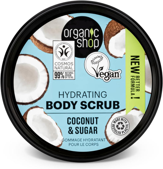 Organic Shop 250ml Body Scrub Hydrating Coconut