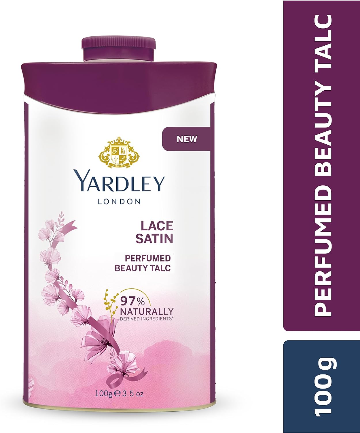 Yardley London Lace Satin Perfumed Talc 100g