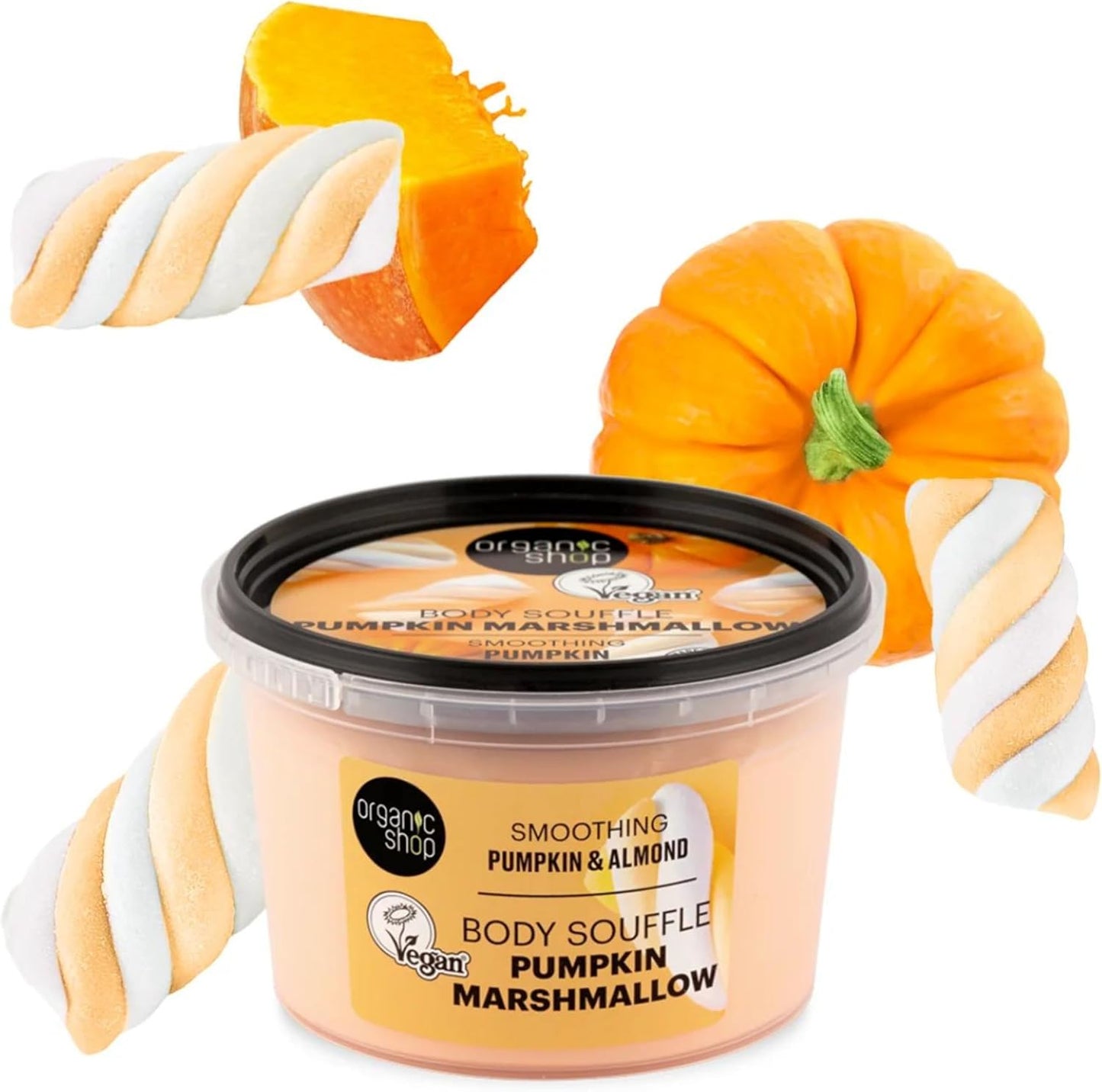 Organic Shop Body Souffle Pumpkin Marshmallow Smoothing Pumpkin &amp; Almond, 250 ml