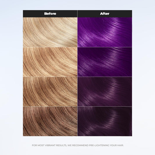XMONDO Color Super Purple Depositing Mask &amp; Semi-Permanent Purple Dye | Infused with Bond Booster Technology &amp; Hyaluronic Acid for Nourishment, Revitalization &amp; Repair, Vegan Formula, 8 Fl Oz 1-Pack
