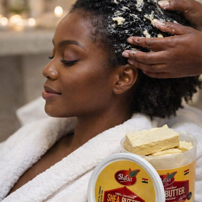 Shifaa Shea Butter - 100% Pure and Unrefined from Ghana I Raw, Natural Moisturizer &amp; Organic for Skin, Hair &amp; Body - 400g