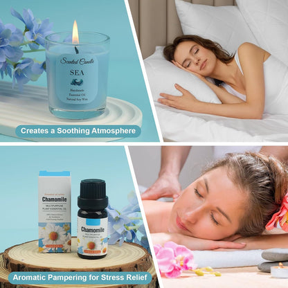 "You're Awesome" Chamomile Pamper Gift Set for Women - Luxury Spa Kit with Insulated Wine Tumbler, Relaxation Self Care Hamper for Mum, Best Friend, Sister, Birthday &amp; Get Well Soon