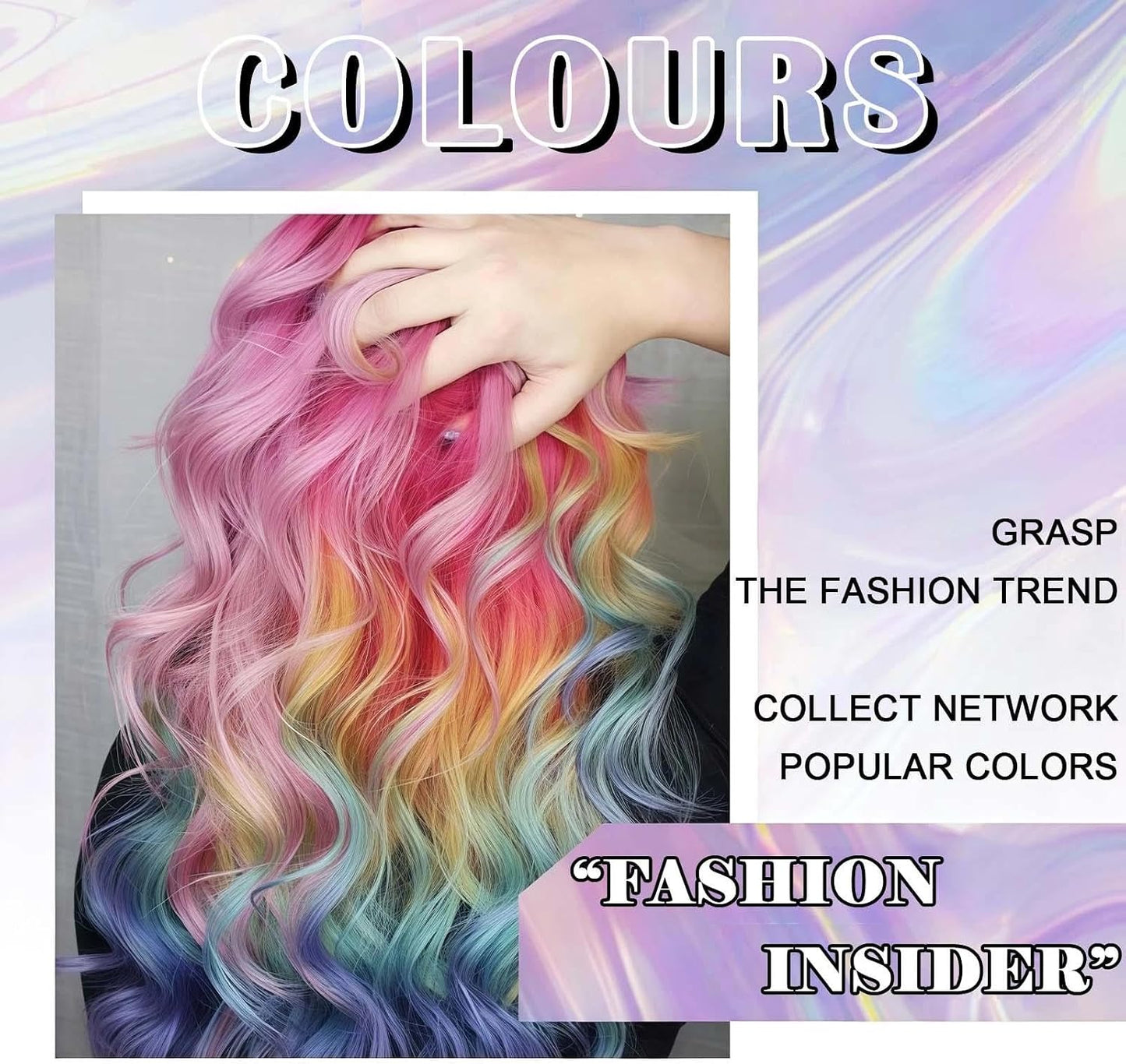 3PCS Hair Colour Spray Hairs Chalk Set, Hair Mascara, Temporary Hair/Color Spray, Mascara &amp; Hairspray Bundle - Washable Dye In Blue, Purple, Pink - Fun, For Parties &amp; Play