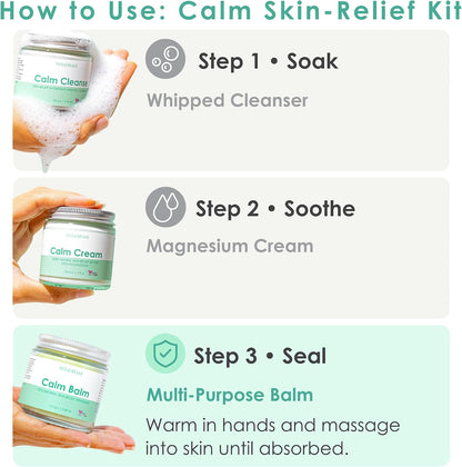 WildMint Calm Balm 100% Natural Relief Treatment for Sore, Itchy &amp; Dry Skin | Intensive Shea Butter Moisturiser Suitable for Baby with Sensitive Skin Prone to Eczema, Redness &amp; Irritation | 120ml
