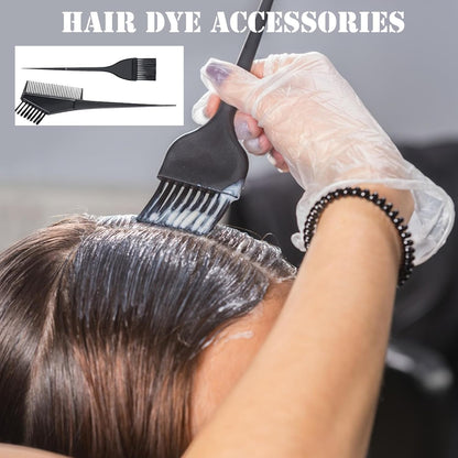 Silicone Highlight Cap Kit, Highlighting Cap with Hook Hair Dye Comb Brush, Professional Highlighting Cap and Hook Kit for Women Men