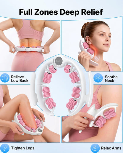MERACH Cellulite Massager Tool - Anti Cellulite Massager 14 360° Rollers Detachable, Lymphatic Drainage Massager for Thighs Neck Buttocks &amp; Body Sculpting Massage Roller Massage Stick