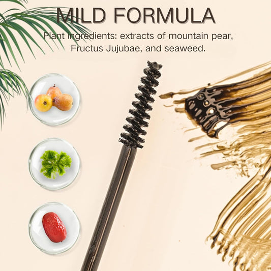 hair Root Colour Touch Up - Grey Cover Up - Semi-Permanent Hair Mascara - Waterproof Long Lasting - Beard (02 Dark Brown, 14ml)