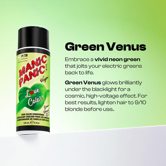Manic Panic Love Color® Colour Depositing Conditioner (Green Venus™) | Deeply conditioning