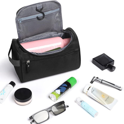 Toiletry Bag, Etercycle Hanging Wash Bag Travel Toiletry Bag Waterproof Bathroom Bag for Men and Women Travel Toiletry Makeup Organizer (Black)