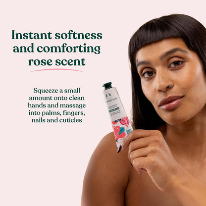 The Body Shop British Rose Mini Gift Set, Shower Gel 60ml, Body Butter 50ml, Hand Cream 30ml, Floral Body Care Trio, Cleansing, 96hr Moisture, Softening Glow, Vegan Skincare Gift