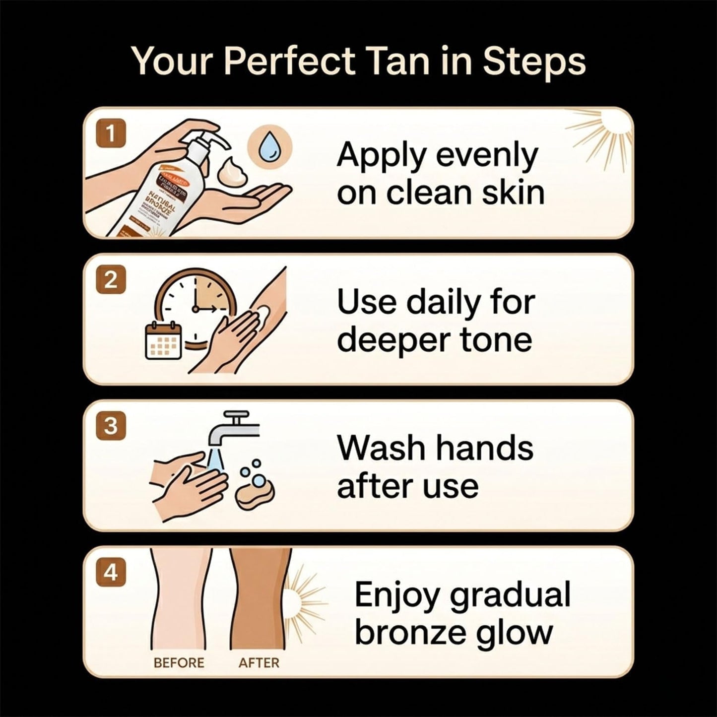 Palmer’s Cocoa Butter Natural Bronze Gradual Tanning Moisturiser 400ml with Vitamin E – Self Tan Lotion for Face &amp; Body, Hydrating, Streak-Free, Long Lasting Glow