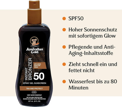 SPF 50 Spray Gel Bronzer New Formula