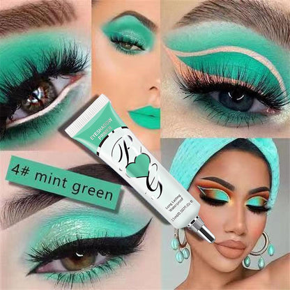 Eyeshadow Primer, Pigment Base Eyeshadow Primer, Smooths Imperfections, Ultra-Creamy Eye Base Lightweight Long Lasting Eye Primer, Intensifies Liquid &amp; Powder Colour, 15ml (# mint green)