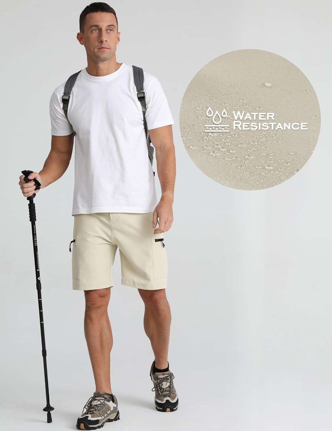 APTRO Men's Cargo Hiking Shorts – Light, Handy, Ready