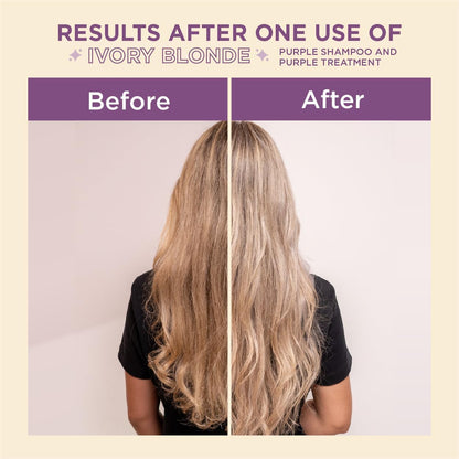 Purple Shampoo Rubio Marfil Ivory Blonde with Argan Oil Perfect Blonde (Perla Beige) 11.8 Fluid Ounce (350 ml)