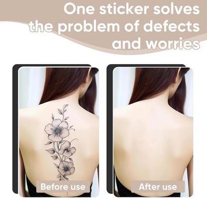 15 Pcs Tattoo Cover Up Patch – Ultra Thin 0.02 mm Invisible Body Concealer Sticker – Waterproof Sweatproof Cover for Tattoos Birthmarks – Fair Light Natural Skin Tones