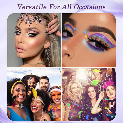 Waterproof Eyeliner Pencil, Long-Lasting Smudge-Proof Eye Liners, Fine Tip for Precise Lines, Quick-Dry Formula (Purple)