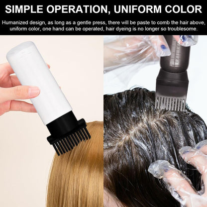 Hair Oil Applicator Bottle, 3PCS Root Comb Applicator with Continuous Spray Bottle 300ml, Graduated Scale for Salon &amp; Home DIY