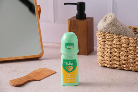 Mitchum Women 48HR Protection Roll-On Deodorant &amp; Antiperspirant (100ml) Pure Fresh, Dermatologist Tested