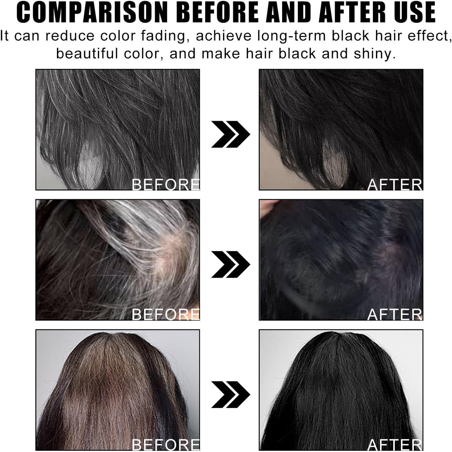 Fruit Essence Hair Dyeing Comb, Fruit Hair Dye Cream for Grey Hairs Coverage - Natural, Plant-Based Extract Hairs Dye Essence, Ammonia-Free, Keratin Ha-ir Color for Men Women (1,Black)