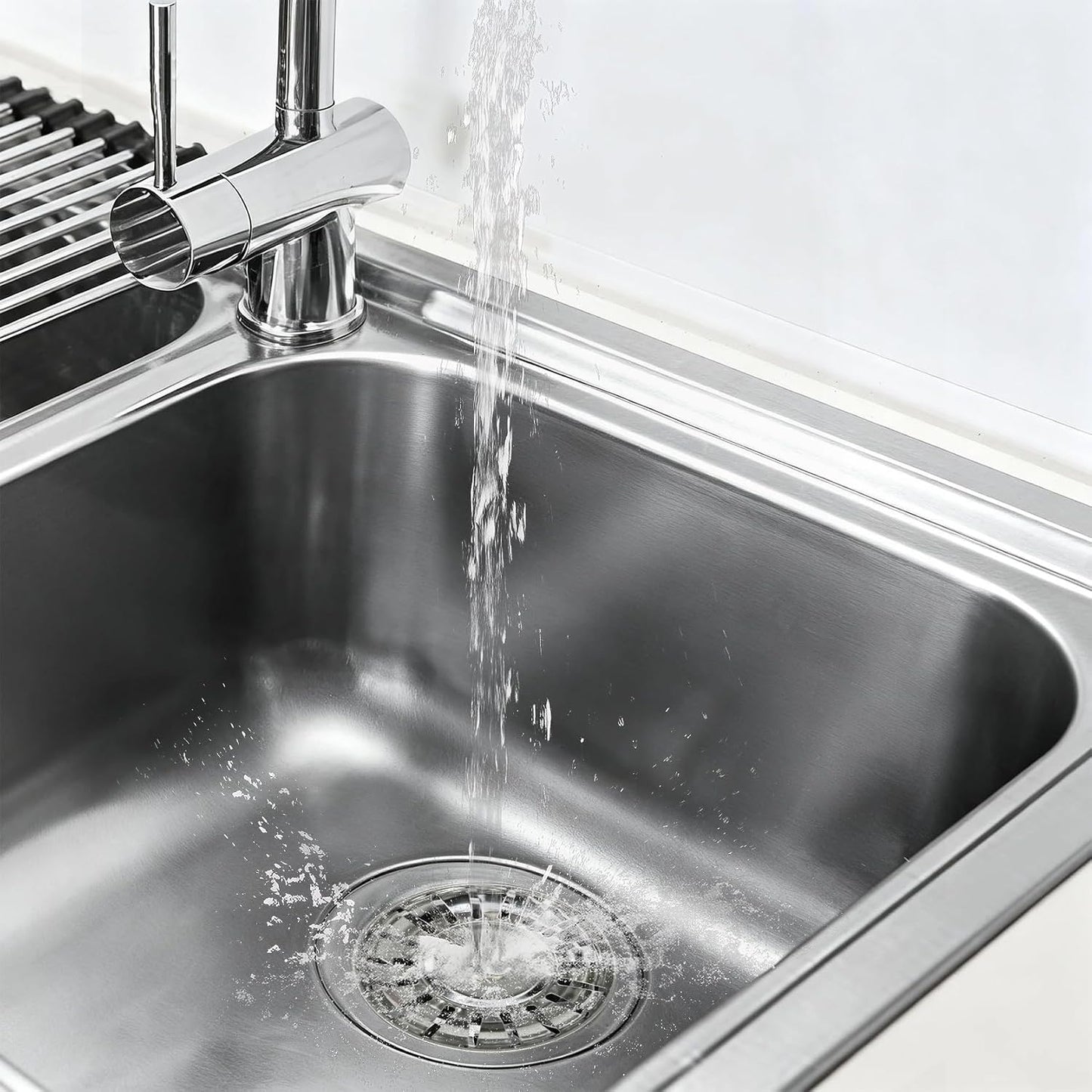 Armo® Stainless Steel Sink Strainers with Hair Catcher, 78MM Diameter, Pack of 2