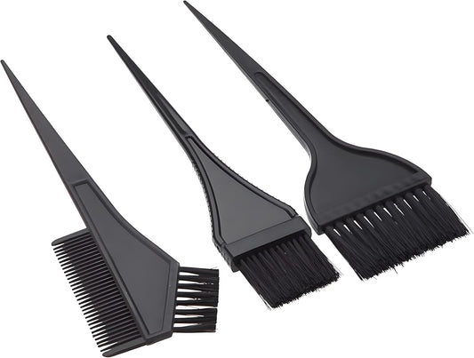 Hair Dye Brush and Bowl Set, 6pcs Hair Colour Brush and Bowl Tool, Brush Double-Sided Comb, Dye Brush, Ear Cover, Hair Colouring Tools for Home Salon Beauty