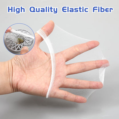300 PCS Kitchen Disposable Strainer Sink Net Mesh Filter Bag Fits Sink Drain Strainer Scalability Elastic Anti-Clogging Bag for Collecting Kitchen Food Waste Leftover Garbage