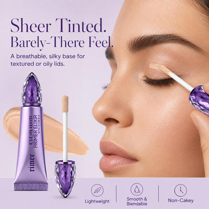 Eyeshadow Primer, Eye Primer,Eyelid Primer for Smooth Lid Base,Long-Lasting Eye Shadow Even Colour Payoff Helps Prevent Creasing, Sheer Tinted Base for Mature Skin