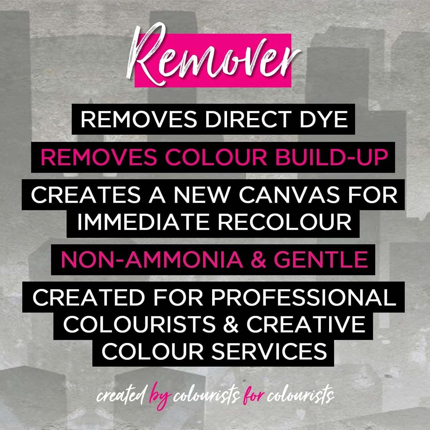 Hair Colour Remover Kit (2 Pack) Remove Unwanted Semi-Permanent &amp; Permanent Colours, Creates A Lighter Base Shade For Colourists to Recolour. Does Not Restore Natural Colour-Salon Professional