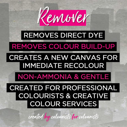 Hair Colour Remover Kit (2 Pack) Remove Unwanted Semi-Permanent &amp; Permanent Colours, Creates A Lighter Base Shade For Colourists to Recolour. Does Not Restore Natural Colour-Salon Professional