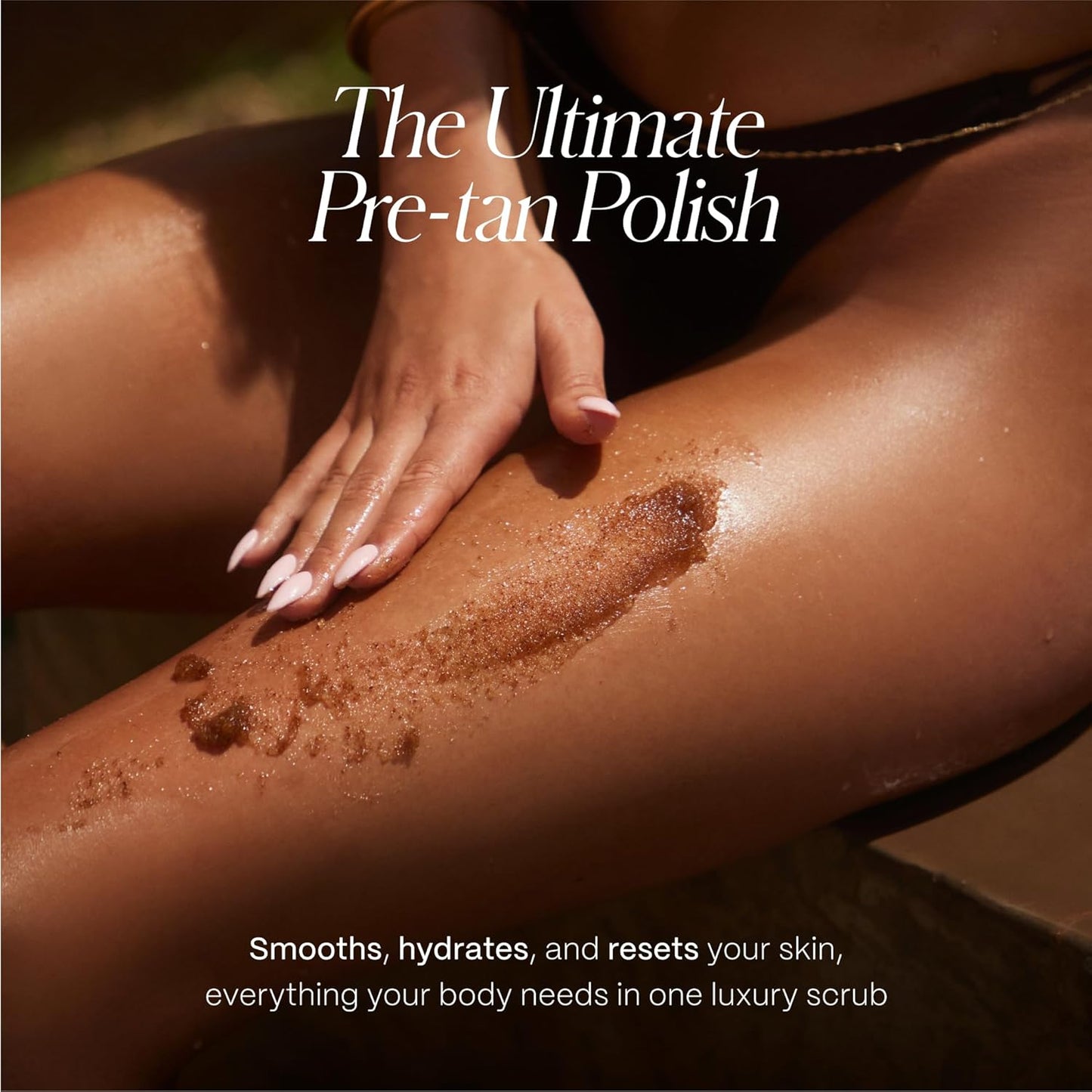 Filter by Molly-Mae Body Polish Scrub 300ml | Moisturising Scrub with Apricot Kernel Oil &amp; Shea Butter | Fake Tan Remover &amp; Pre Tan Applicator | Anti-Inflammatory