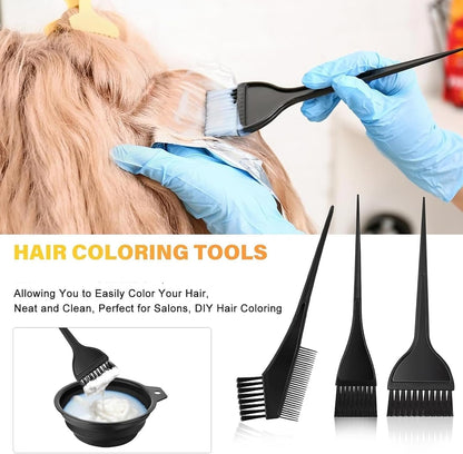 6Pcs Highlight Cap Kit, Silicone Highlight Hair Cap(Need to Punch Holes by Yourself), Folding Hair Dye Bowl with Hair Coloring Brushes and Needle, Highlighting Cap for Dyeing Hair Salon Home Use