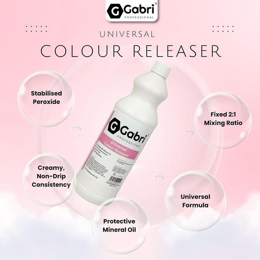 Gabri Professional Universal Colour Releaser 1000 ML, Premium Hair Colour Corrector with Mineral Oil for All Professional Hair Colouring Applications,Salon-Quality Results