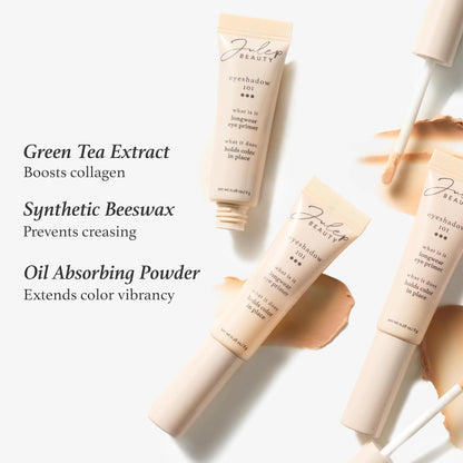 Julep Eyeshadow 101 Longwear Eye Primer - Lightweight, Transparent Eyeshadow Primer with Green Tea &amp; Oil-Absorbing Powder for Vibrant, Long Lasting Crease-Free Eye Makeup Application and Colour