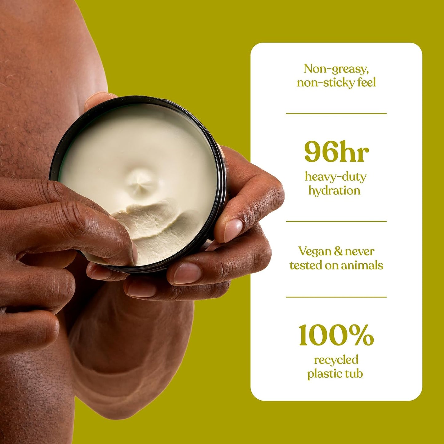 The Body Shop Hemp Body Butter (1x 200ml), Heavy-Duty Body Moisturiser for Ultra-Dry Skin, 96hr Hydration with Shea Butter, Vegan Body Moisturiser for Women