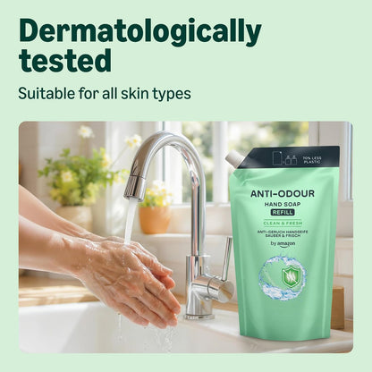 by Amazon Anti-Odour Hand Soap Refill, 2 x 1000ml